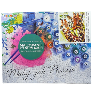  Zestaw kreatywny - MALOWANIE PO NUMERACH - Żyrafy /56092
