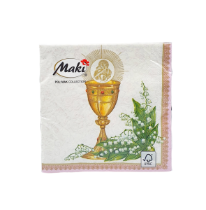  Serwetki komunijne Maki 3-warstw. 20szt - 000902/5885