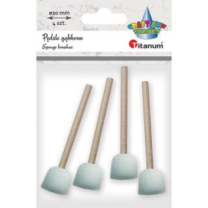 Pędzle GĄBKOWE 20mm x 4szt /08297