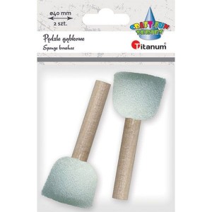 Pędzle GĄBKOWE 40mm x 2szt /08389