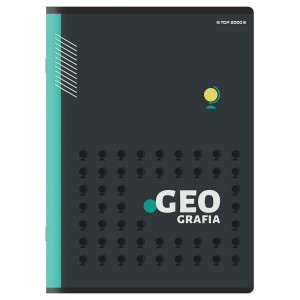 Zeszyt A5/60k. GEOGRAFIA kratka 70g ze ściągą Top /88302