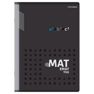 Zeszyt A5/60k. MATEMATYKA kratka 70g ze ściągą Top /88104