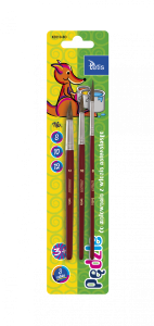 Pędzelki okrągłe (rozmiar 4,6,8) blister 3szt /0017