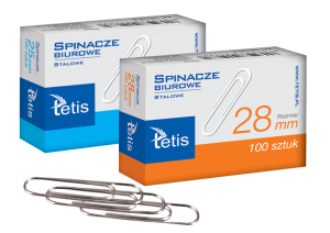 Spinacze TETIS 100szt /2682/2705