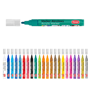 Marker akrylowy ZIELONY wodoodporny TOMA /02417
