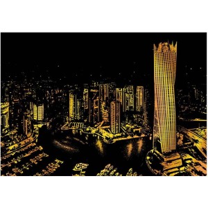 Zdrapywanka kreatywna ZDRAPKA - Bright City DUBAI /62406
