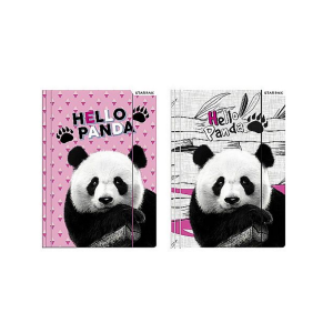 Teczka szkolna z gumką A4 HELLO PANDA /95324