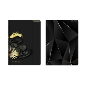  Teczka szkolna z gumką A4 ELEGANT - BLACK&GOLDEN /65798