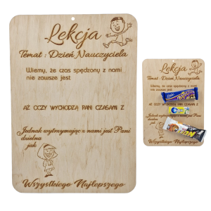 Tabliczka pamiątka DZIEŃ NAUCZYCIELA -dla Pani- /7892PANI