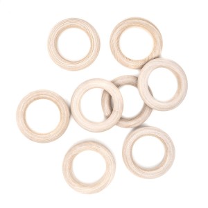 Kółka drewniane 45mm / obręcze 8szt /12880