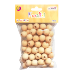 Koraliki/Kulki drewniane 18mm 60szt /45993