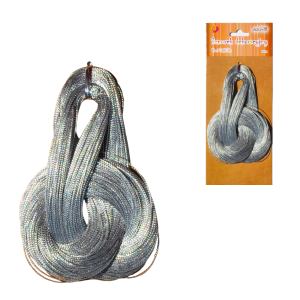Sznurek 1mm metalizowany SREBRNY 100m /34119