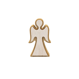 Anioł drewniany 10cm BIAŁY /75797