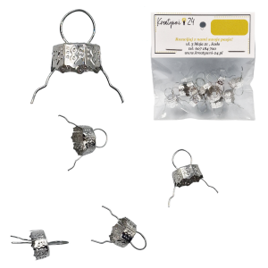 Zawieszka do bombek SREBRNA 12mm 10szt /8653