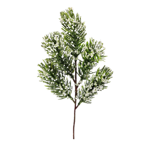 Gałązka ozdobna BN ośnieżona z brokatem 30cm /95761