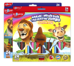 Kredki ołówk. trójkątne 24kol. JUMBO - INSPIRIA /3910