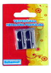 Temperówka metalowa 2-ostrzowa blist. /0716
