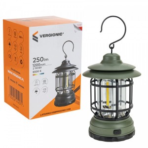 Lampa LATARNIA kempingowa LED USB 9W VERGIONIC /14071