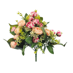Bukiet kwiatów 12 gałązek na stelażu CAMELIA - 36cm /54680