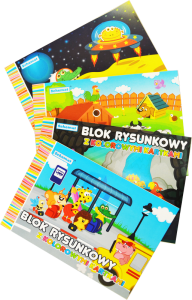 Blok rysunkowy A4/20k. KOLOROWY /0953