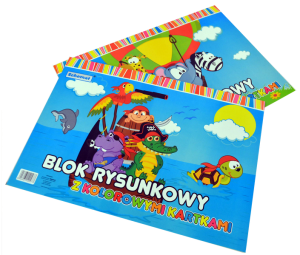 Blok rysunkowy A3/20k. KOLOROWY /0977