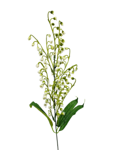 Konwalia 55cm - 11 gałązek na łodydze BIAŁE /50453