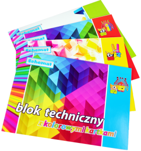 Blok techniczny A4/10k. KOLOROWY /1165