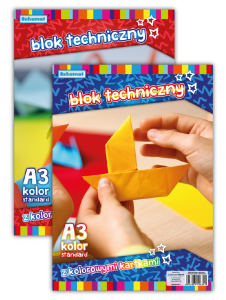 Blok techniczny STANDARD A3/10k. KOLOROWY /6801