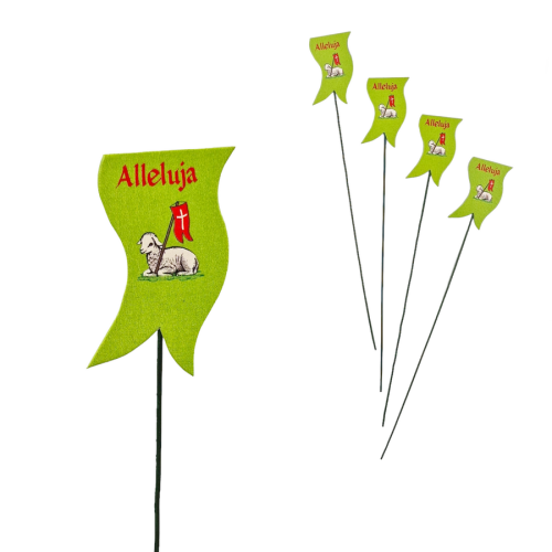 chorągiewka wielkanocna do baranka zielona.png