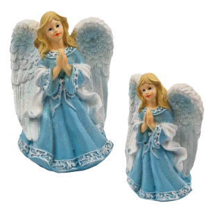 Anioł brokatowy- figurka ceramiczna 23cm /34502