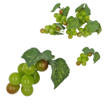 Winogrono dekoracyjne 8cm zielone - gałązka MINI /88534-Z