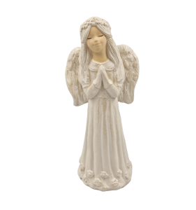 Figurka ceramiczna ANIOŁ - komunia DZIEWCZYNKA 26cm /55976-CR