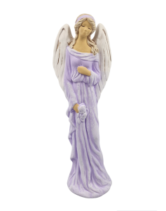 Figurka ceramiczna ANIOŁ 37cm "Celina" lawendowy /17533-L