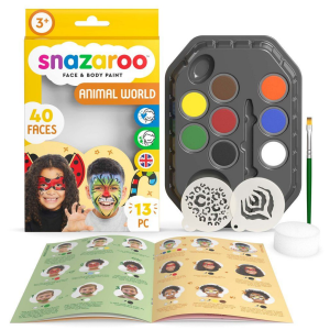 Farby do malowania twarzy SNAZAROO 8 kol. + szablony /01532
