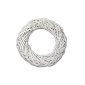 Wianek wiklinowy 20cm BIELONY /60050