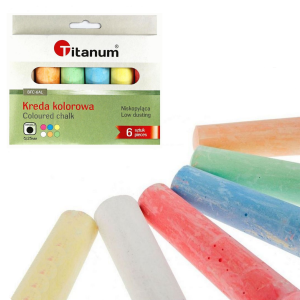 Kreda chodnikowa JUMBO w pudełku 6 kol. /16741