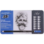 Zestaw ołówków technicznych 12 szt metal. etui /3494