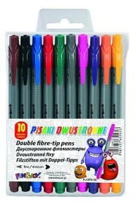 Pisaki dwustronne 10 kol. FUN&JOY /9953