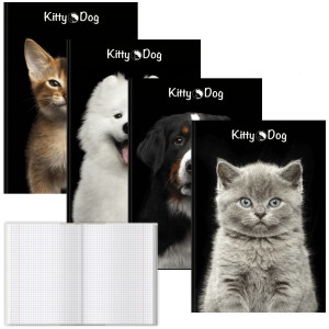 Brulion A4 96k. kratka KITTY&DOG 70g Top /65310