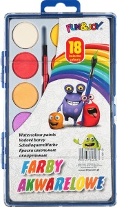 Farby akwarelowe 18 kol. FUN&JOY /6267