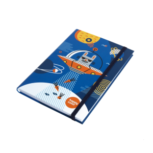 Notes A5/96k. SPACE Królik 80g zamykany na gumkę Happy Color/35029