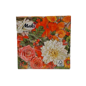 Serwetki jesienne Maki 3-warstw. 20szt - 049601/5526