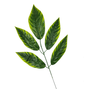 Gałązka - Liście 5 zielone - dodatek florystyczny 60 cm /60723-2-Z