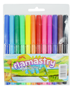 Flamastry 12 kolorów SCH. /0549