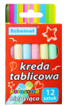 Kreda tablicowa KOLOROWA 12szt /1343