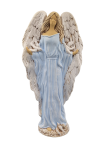 Figurka ceramiczna ANIOŁ STRÓŻ 43cm "Gloria" niebieski /52319-NP