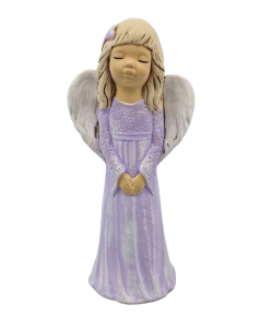 Figurka ceramiczna ANIOŁ 27cm "MAŁGOSIA" z kokardką /05684-FLP