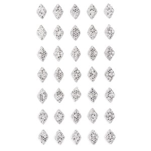 Kryształki samoprzylepne DIAMENTY 8x12mm 35szt /2459