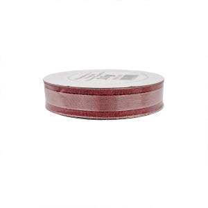 Wstążka satynowa z paskiem CZERWONA brokat 15mm x 9m /90958