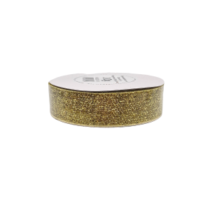 Wstążka aksamitna ZŁOTA metalizowana 25mm x 9m /89259